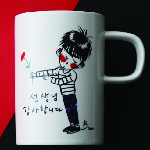 요아이 감사의 달 머그컵, 선생님 감사합니다, 1개