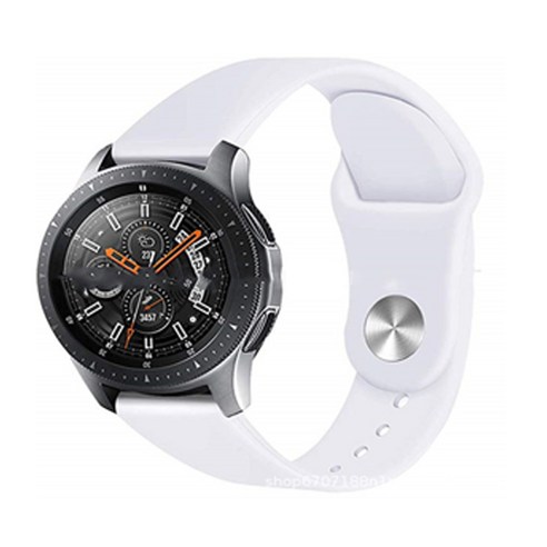 갤럭시워치 46mm 뉴 우레탄 실리콘 스트랩 22mm, 화이트, 1개