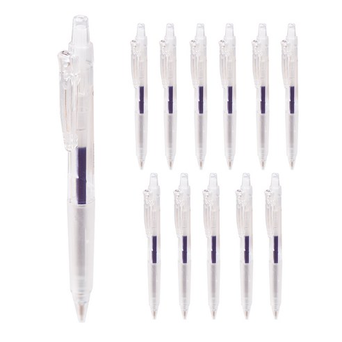 단순생활 잉크젤펜 0.5mm, 블루, 12개