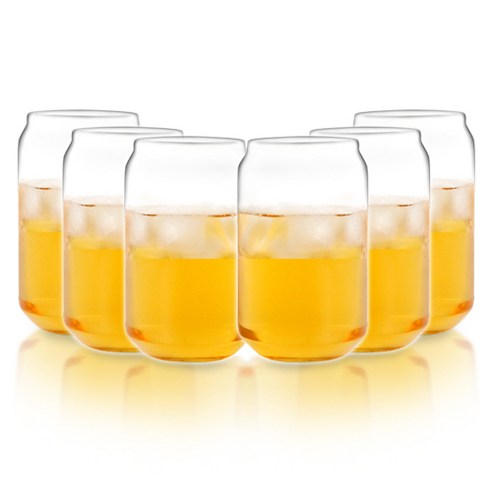 드링크캔 내열유리 맥주잔 350ml, 6개
