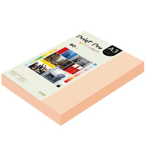 종이문화 프린트 프로 칼라복사지 No.26 피치 80g, A3, 250개