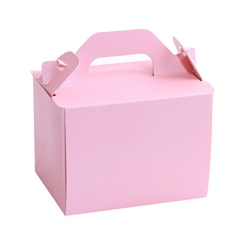 조각케익 앞 열림 상자 소 12 × 9 × 9 cm, 핑크, 5개