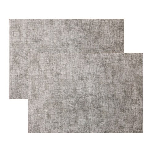마켓피오 주방 유럽스타일 가죽매트 2p, 타입4, 43 x 31 cm