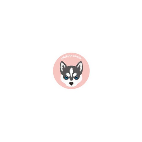퍼피 스탠드링 그립 스마트톡 거치대, 시베리안 허스키, 1개