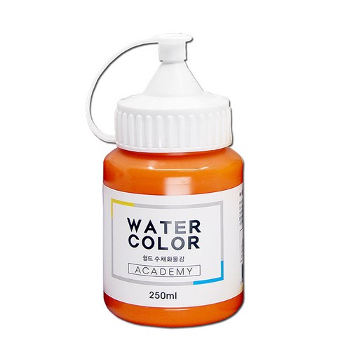 쉴드 수채화물감 주황색, 250ml, 1색