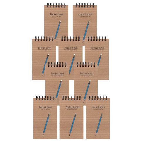 톡톡팬시 1000 포켓북 상철수첩 60매, 스트라이프, 10개