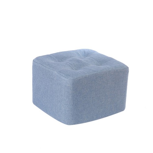 유앤미 심플 네모 스툴의자 DZ003 S, 블루