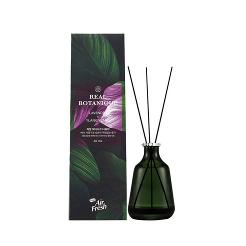 에어후레쉬 리얼 보타니크 디퓨저 40ml, 라벤더 & 일랑일랑