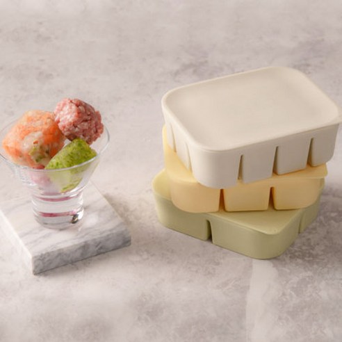 안전하고 편리한 블루마마 실리콘 이유식 큐브로 초기 이유식 고민 해결!