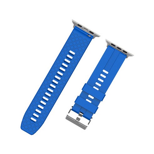 비쉐르 애플워치 3/4/5 레고핏 실리콘 스트랩 (42/44mm 호환 가능), 블루, 1개