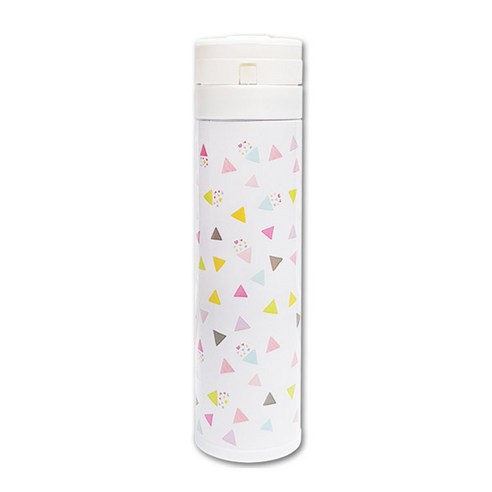 4YOU KEEP 스테인레스 스퀘어 텀블러, 화이트, 450ml