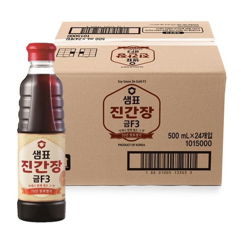 샘표 진간장 금F3, 500ml, 24개