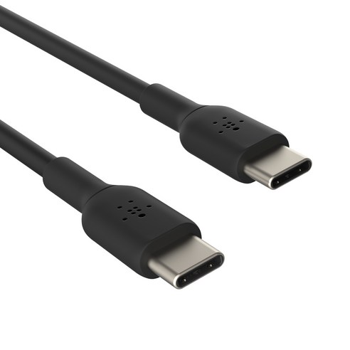 벨킨 부스트업 USB C to C타입 고속 충전케이블 CAB003bt2M 2m, 블랙, 1개