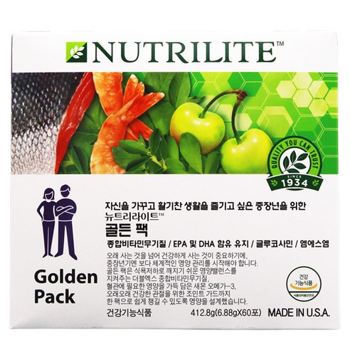 뉴트리라이트 골든팩, 6.89g, 60개