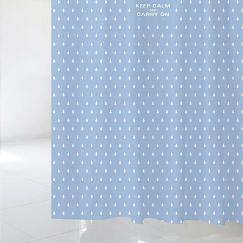 수풀 샤워 커튼 SC 638 1520 x 1880 mm + 스테인리스 고리, 1세트
