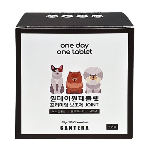 원데이원테블렛 반려동물 영양제, 30회분, 뼈/관절강화, 1개