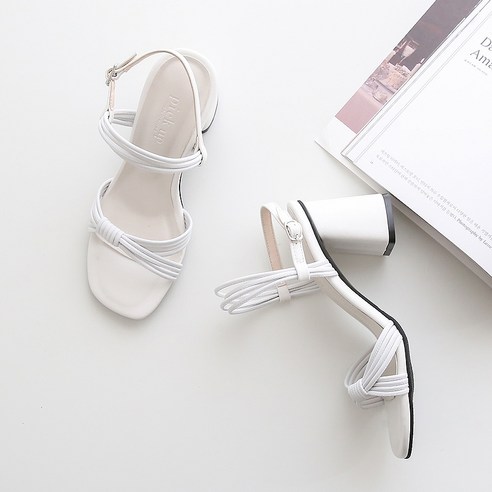 멜팅나인 여성용 트랜디힐 스트랩 샌들 8cm PICK122