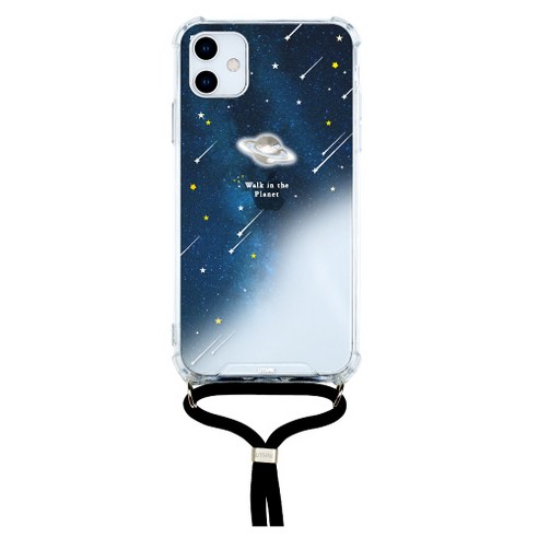 유스픽 24K 금 앤 크롬 달빛별빛 목걸이 휴대폰 케이스