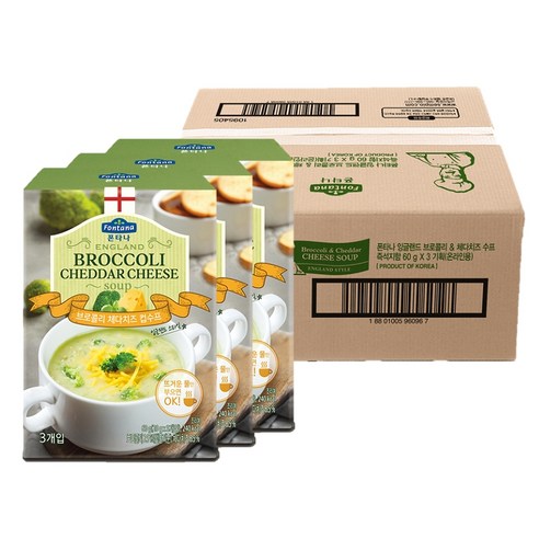 폰타나 브로콜리 체다치즈 컵수프, 60g, 36개