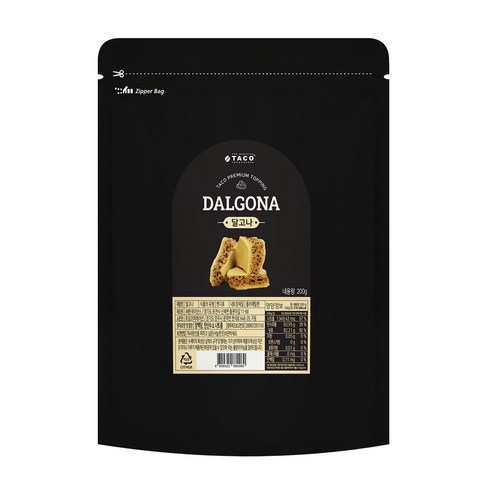 타코 달고나 토핑, 200g, 1개