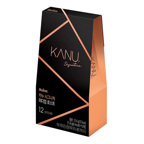 카누 시그니처 미디엄 로스트 원두커피믹스, 1.8g, 12개입, 1개
