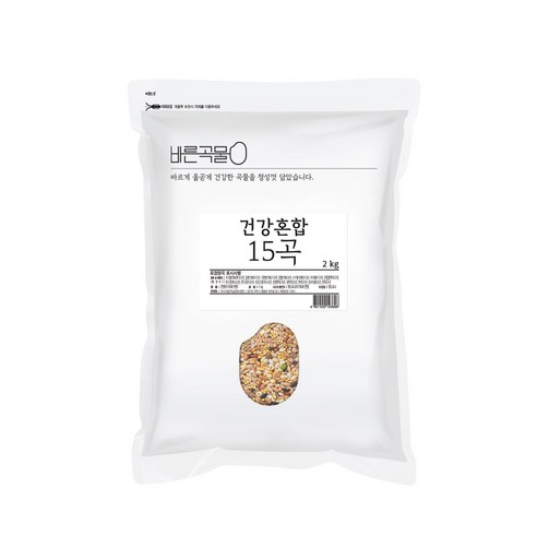 바른곡물 건강혼합 15곡, 2kg, 1개