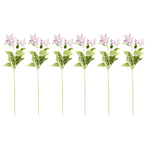 블럭마트 조화 홈장식 웨딩 연꽃 6p, 핑크