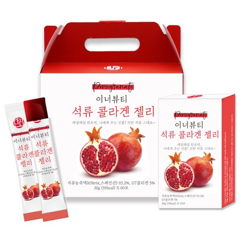 단디라이프 이너뷰티 석류콜라겐 젤리, 60개, 20g