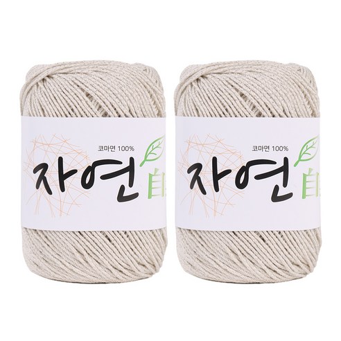 마마니트 코마면 자연 뜨개실 2p, 1925 실버믹스, 2개