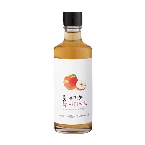 고스락 유기농 사과식초, 300ml, 5개