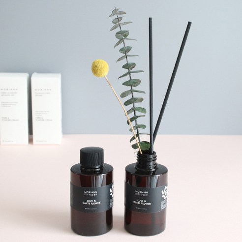 모리앤 피노브라운 센슈얼 향기디퓨저, 러브 앤 화이트 플라워, 120ml, 2개
