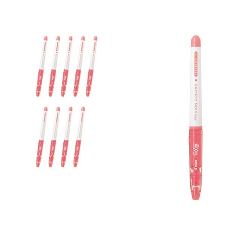 파이롯트 프릭션 칼라 수성펜 0.6mm SFC-10M, 코럴핑크, 10개