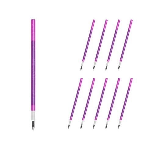 파이롯트 프릭션 다색 슬림펜 전용 리필심 0.38mm LFBTRF12UF, 바이올렛, 10개