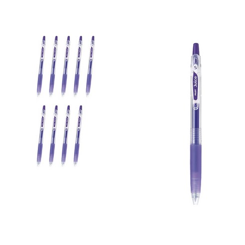 파이롯트 쥬스 젤잉크펜 0.5mm LJU-10EF, 바이올렛, 10개