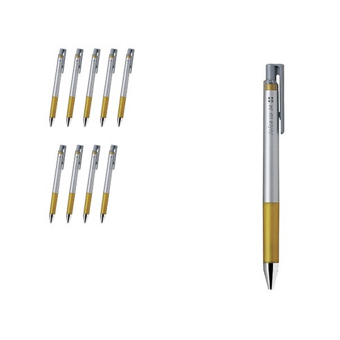 파이롯트 쥬스업 젤잉크펜 0.4mm LJP-20S4, 골드, 10개