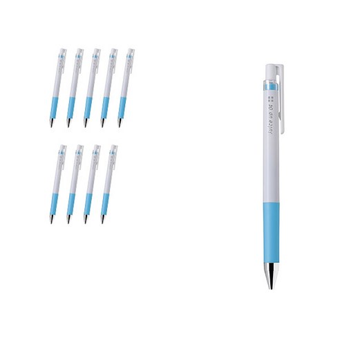 파이롯트 쥬스업 젤잉크펜 0.4mm, 파스텔블루, 10개