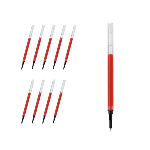 파이롯트 쥬스업 전용 리필심 0.5mm LP3RF12S5, 레드, 10개
