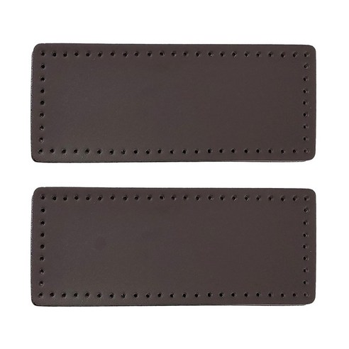 인조가죽 가방바닥 직사각형 23 x 9 cm, 브라운