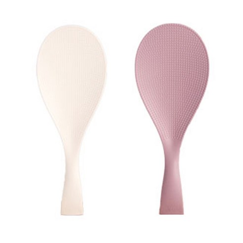 보겐 스탠딩 마그넷 밥주걱, 화이트, 다크핑크, 2개