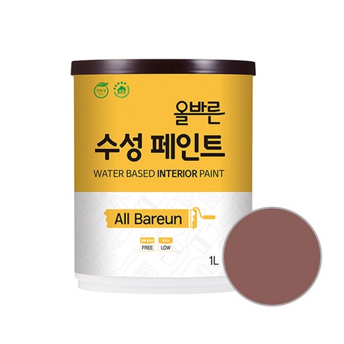 페인트인포 올바른 수성 페인트, 레드페퍼, 1L, 1개
