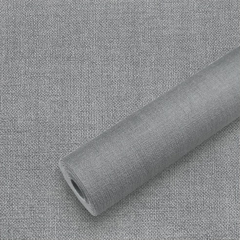 쿠셔니 실크 단열벽지 폭 50cm, 다크 그레이