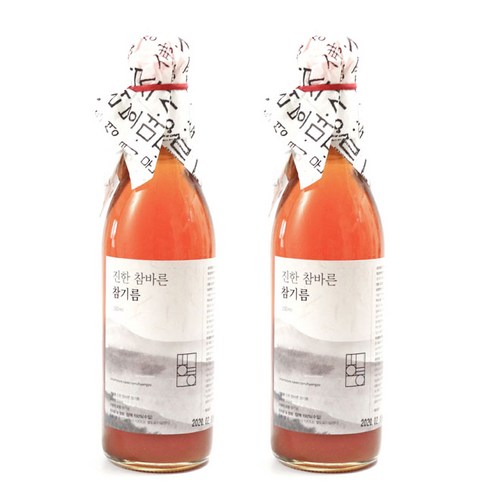 향유상회 진한 참바른 참기름, 350ml, 2개