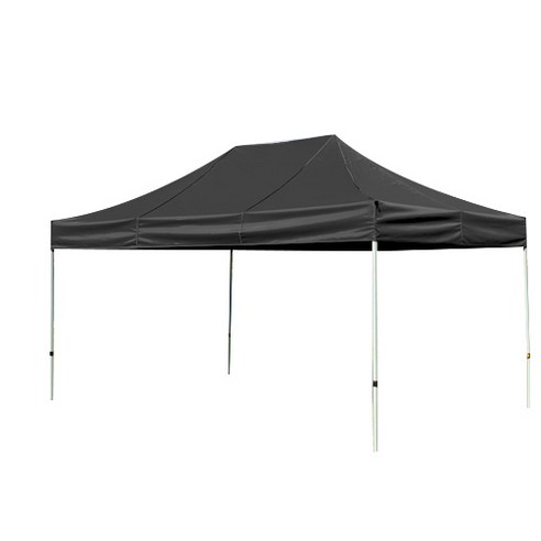 홍캐노피 기본형 스테인레스 행사용 접이식 캐노피 천막 2m x 2m, 검정, 1개