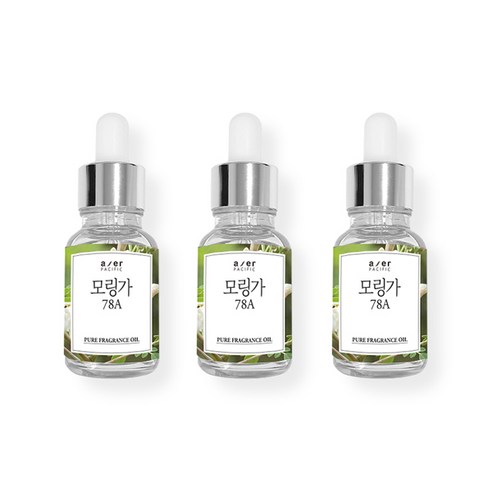 아제르퍼시픽 프래그런스 CPL 아로마 프리미엄 오일 30ml x 3p + 시향지 랜덤발송 3종 세트, 모링가(78A)