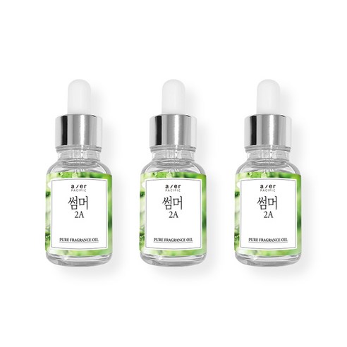 아제르퍼시픽 프래그런스 CPL 아로마 프리미엄 오일 30ml x 3p + 시향지 랜덤발송 3종 세트, 썸머(2A)