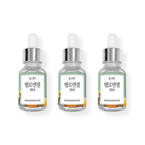아제르퍼시픽 프래그런스 CPL 아로마 프리미엄 오일 30ml x 3p + 시향지 랜덤발송 3종 세트, 헬로엔젤(30A)