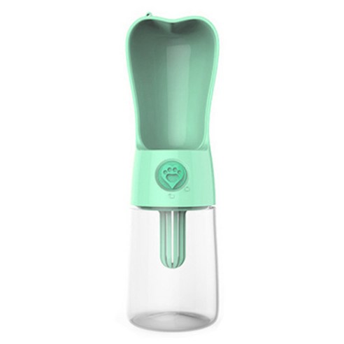블럭마트 간편 휴대용 반려동물 물병 250ml, 그린, 1개