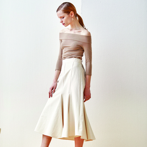 RENEJ Flare Cotton Skirt