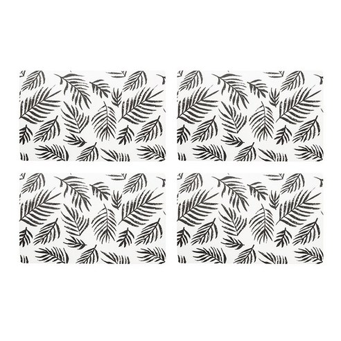 앤티스 심플 레터링 디자인 테이블매트 4p, 트로피칼, 43 x 28 x 0.05 cm