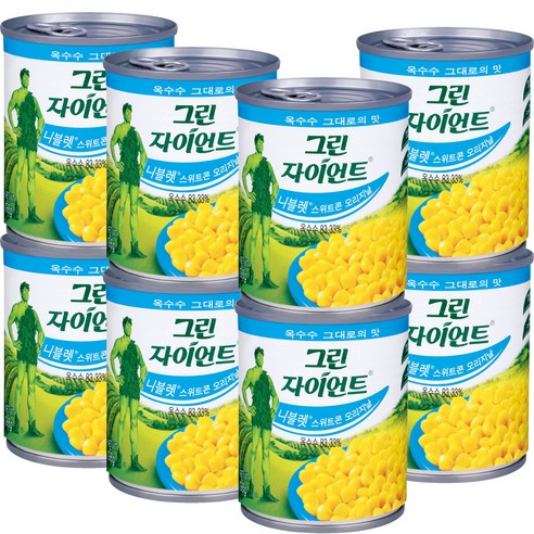그린자이언트 니블렛 오리지날 옥수수캔, 195g, 8개